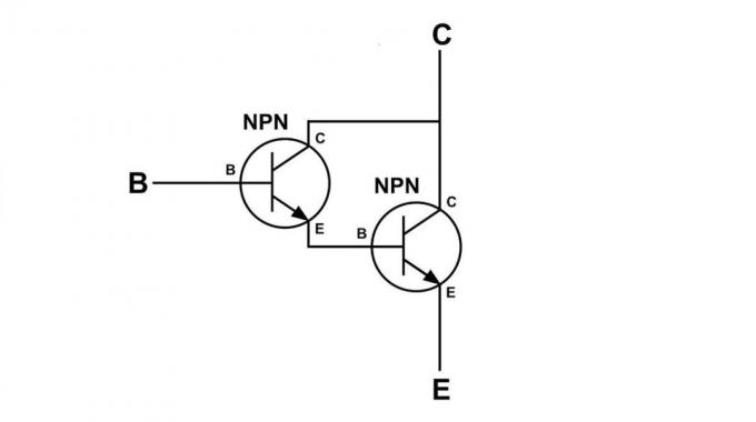 Internal Darlington transistor