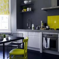 6 sejuk dan kombinasi warna yang elegan furnitur dapur, dinding dan lantai untuk dapur Anda.