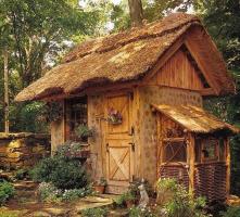 Rumah yang terbuat dari kayu: stylish, praktis, murah