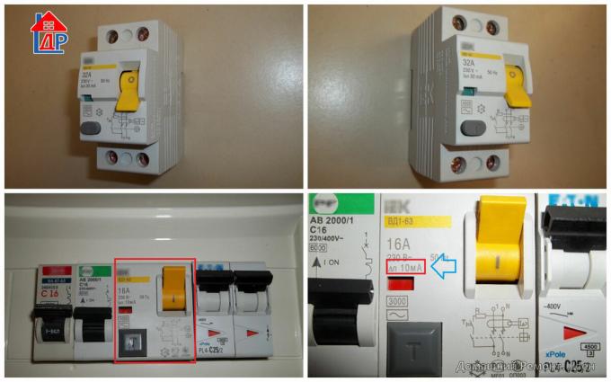 Semakin kecil di RCD Set kebocoran arus, sehingga lebih sensitif 