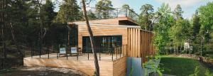 Metode anggaran eksterior finish rumah kayu alami