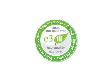 Untuk penggunaan bahan baru bukan plastik, perusahaan Geneo jendela Rehau menerima penghargaan dari "E3" (Ekologi, Efisiensi Energi).